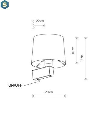 Бра Nowodvorski 8200 Chillin Е27 1x40W IP20 Wh
