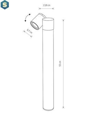 Світильник вуличний Nowodvorski 8158 Tubings GU10 1x35W IP54 Bl