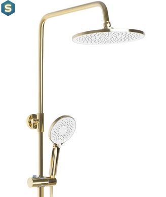 Душевая система Rea Avalon gold с изливом REA-P8812, Золотой