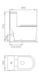 Унитаз-компакт Volle Puerta Rim 13-16-075 с сидением Soft Close, Белый