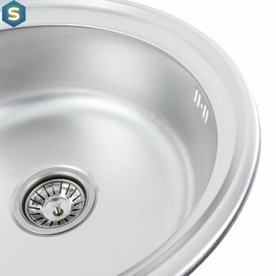 Кухонна мийка з нержавіючої сталі Platinum 510 декор (0,6/170 мм), Decor