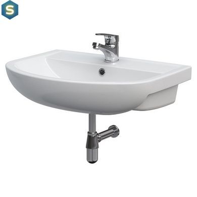Умивальник Cersanit Arteco 60 см з переливом, меблевий, Білий