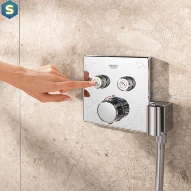 Душова система прихованого монтажу термостатична Grohe QuickFix Precision SmartControl Cube 34876000, Хром