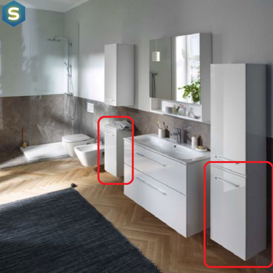 Шафа підвісна Geberit Selnova Square 501.272.00.1 білий, Білий