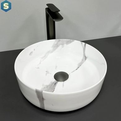 Умывальник (раковина) VBI PRATO MARBLE NATURE GLOSSY накладной, Мрамор
