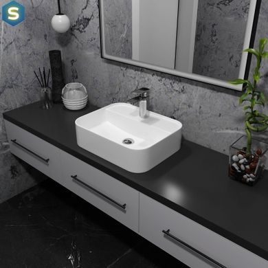 Умивальник Koller Pool Trend на стільницю 505x400 мм TR-0505M-WB, Білий