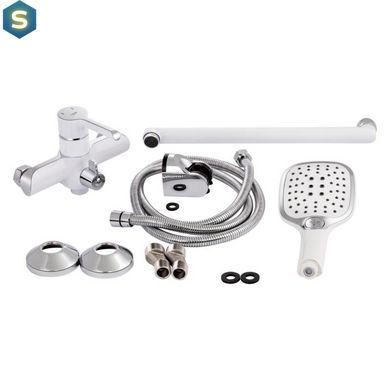 Смеситель для ванны Qtap Grand WCR 005, Белый