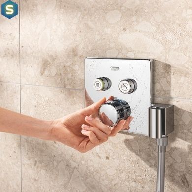 Душова система прихованого монтажу термостатична Grohe QuickFix Precision SmartControl Cube 34876000, Хром