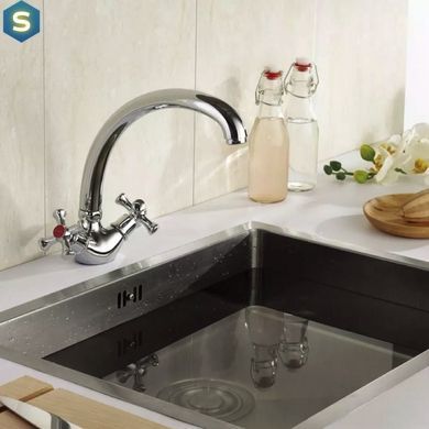Змішувач для кухні Wezer TLB4-827, хром, Хром
