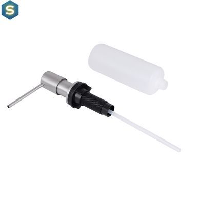 Дозатор для миючого засобу Lidz LK118 круглий Brushed Steel (LDLK118BRU46400), Нержавіюча сталь
