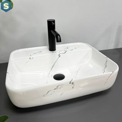 Умивальник (раковина) VBI RAGUSA MARMO GLOSSY накладний, Мармур