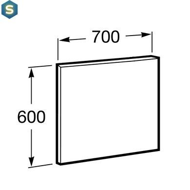 Дзеркало для ванної кімнати Roca Victoria Basic 70 см A812327406