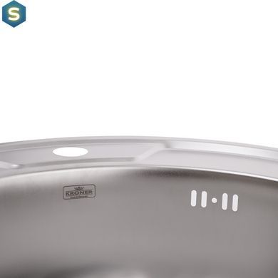 Кухонная мойка Kroner KRP Satin-490 (0,6 мм) CV022764, Satin