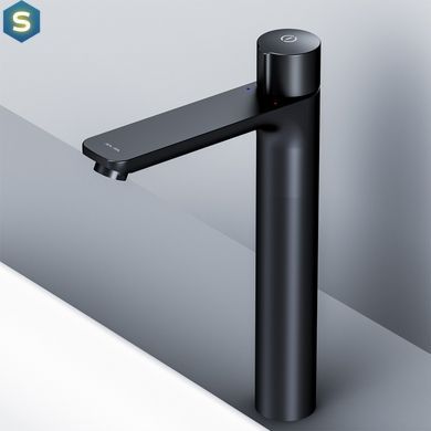 Смеситель для умывальника Am.Pm X-Joy TouchReel высокий black F85A92522, Черный матовый
