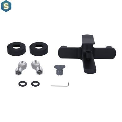 Змішувач для ванни Qtap Slavonice QTSLA259BLM45918 Black matt, Черный матовый