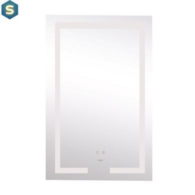 Дзеркало Lidz Kubis 800х500 з LED-підсвічуванням Touch, з антизапотіванням, з диммером яскравості LD78LF9365080