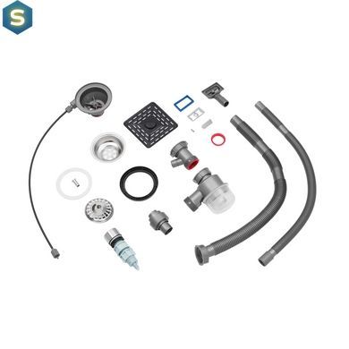 Кухонна мийка Kroner KRP Schwarze - SET7545HM PVD (3.0/0.8 мм) CV033382, Чорний/золото
