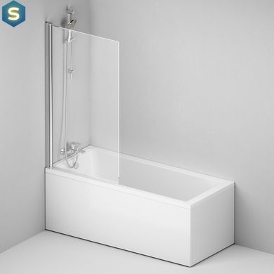 Шторка для ванни Am.Pm Gem 80x140 см орна хром WU90BS-D080-140CT, хром