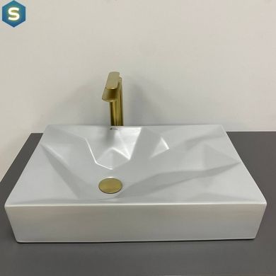 Умывальник VBI Troia M grey matt накладной VBI-016401, Каппучино