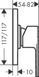 Смеситель для душа Hansgrohe Vernis Shape скрытого монтажа 117/117 Matt Black 71658670