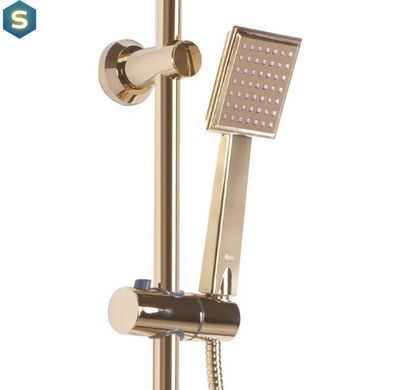 Душевая система Rea Bravo gold с изливом REA-P4120, Золотой
