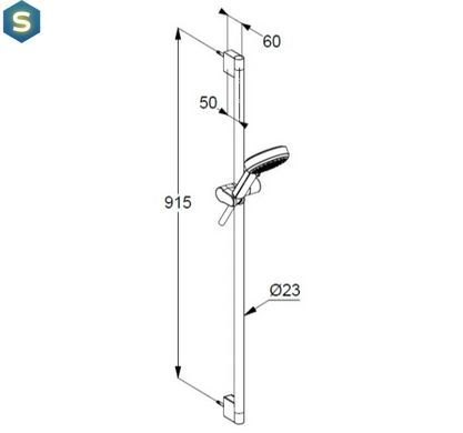 Душовий гарнітур 3S Kludi Dive 6893005-00
