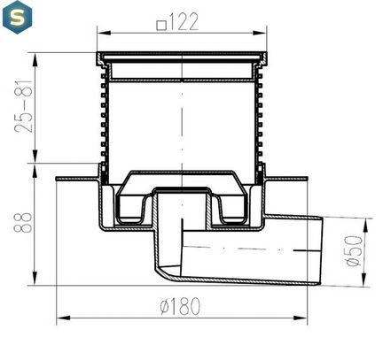 Трап MCH 425XL Neptun металева решітка
