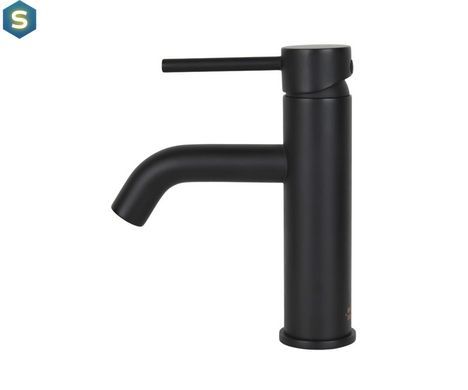 Змішувач для умивальника Wezer EKO1C-01-BLACK нержавіюча сталь, Черный матовый