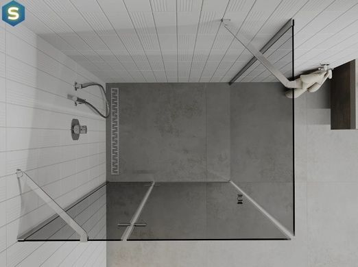 Душевая кабина Mexen Roma 90x90 graphite хром MEX-854-090-090-01-40, Хром, Универсальная, хром