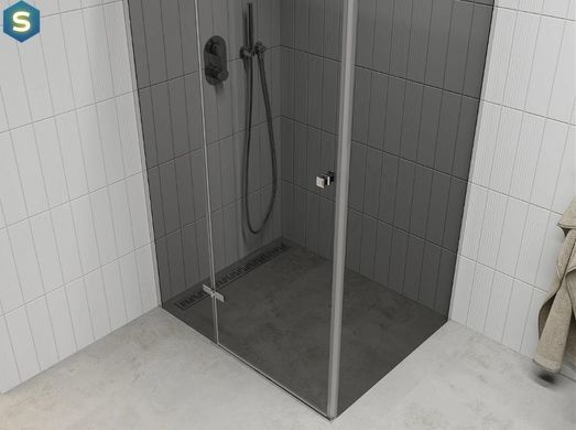 Душевая кабина Mexen Roma 90x90 graphite хром MEX-854-090-090-01-40, Хром, Универсальная, хром