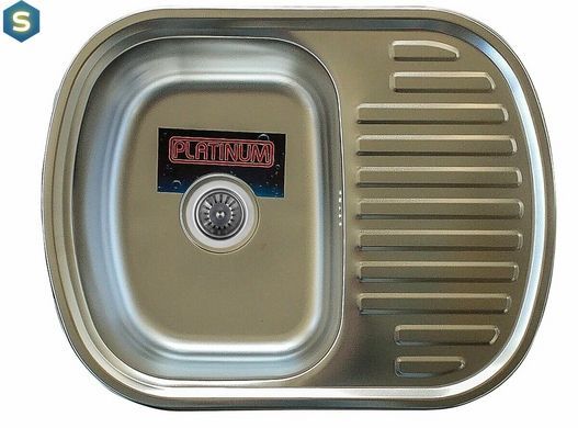 Кухонная мойка из нержавеющей стали Valeso декор 6349 (0,8/180 мм), R, Decor
