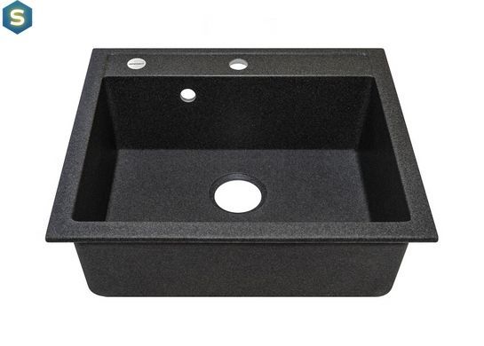 Кухонна мийка Adamant Prizma 590x495x200 графіт 435223, Графит