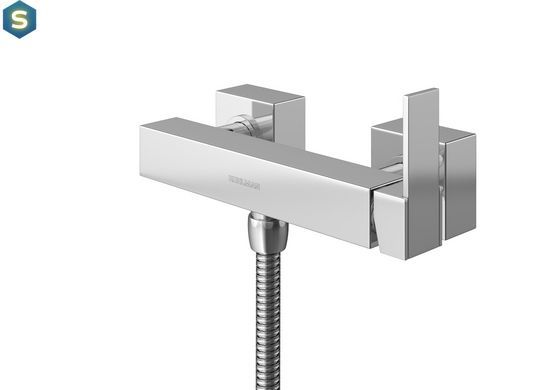 Смеситель для душа Kohlman Excelent chrome настенный KPL-QW120H, Хром