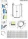 Душова кабіна Radaway Essenza Pro Black PDD 90Lx80Rx200 10095090-54-01L+10095080-54-01R