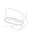 Точечный светильник Nowodvorski 9241 Oval GU10 2x75W IP20 Wh