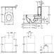 Чаша напольного унитаза Villeroy & Boch Aveo 661410R1, Белый