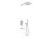 Душевая система Kohlman Saxo 30 chrome + BOX скрытого монтажа QW211SQ30, Хром