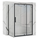Душова кабіна Rea Rapid Swing 80x120 black REA-K6421 + REA-K6413, Черный матовый, Універсальна, прозорий, чорний матовий