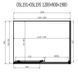Душова кабіна Dusel DSL191B+DSL195B Black Matt 1200x900x1900, Черный матовый, прозорий, чорний матовий, 120x90