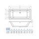 Ванна акриловая Koller Pool Kvadro Double 180x80 KVADRODOUBLE180X80, Белый