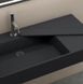 Умивальник Rea Archi 75 black matt накладний підвісний REA-U4303, Черный матовый