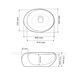 Умивальник (раковина) VBI VALIANO MARBLE BLACK MATT накладний, Мармур
