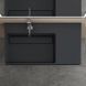 Умивальник Rea Archi 75 black matt накладний підвісний REA-U4303, Черный матовый