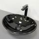 Умывальник VBI Parma black glossy накладний VBI-011021, Чорний/золото
