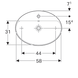 Умывальник Geberit Variform 60x45 500.772.01.2, Белый