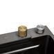 Кухонна мийка Kroner KRP Schwarze - SET7545HM PVD (3.0/0.8 мм) CV033382, Чорний/золото