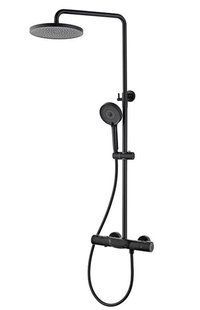 Душова система Dusel Centro Thermostatic Black (281307000), Черный матовый