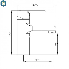 Смеситель для умывальника Koller Pool Kvadro Arc KA0200, Хром