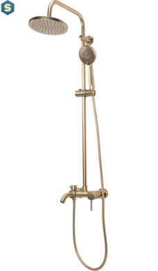 Душова система Rea Luis Brushed Gold з виливом REA-P7051, Золотий