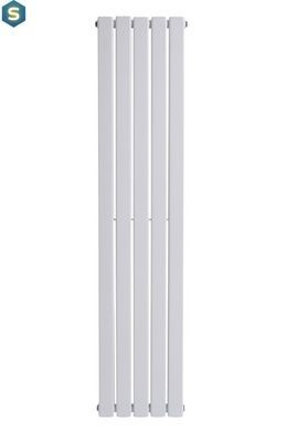 Вертикальний дизайнерський радіатор опалення Arttidesign Livorno II 5/2200/340/50 білий матовий, Белый матовый